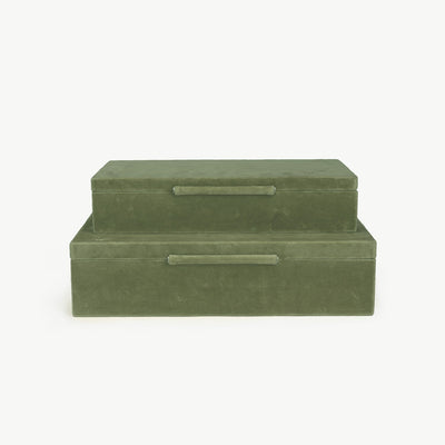 Sinclaire Sophisticated Velvet Storage Box - Set of 2