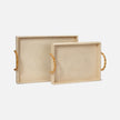 Stassi Bamboo & Buntal Fiber Tray - Set of 2