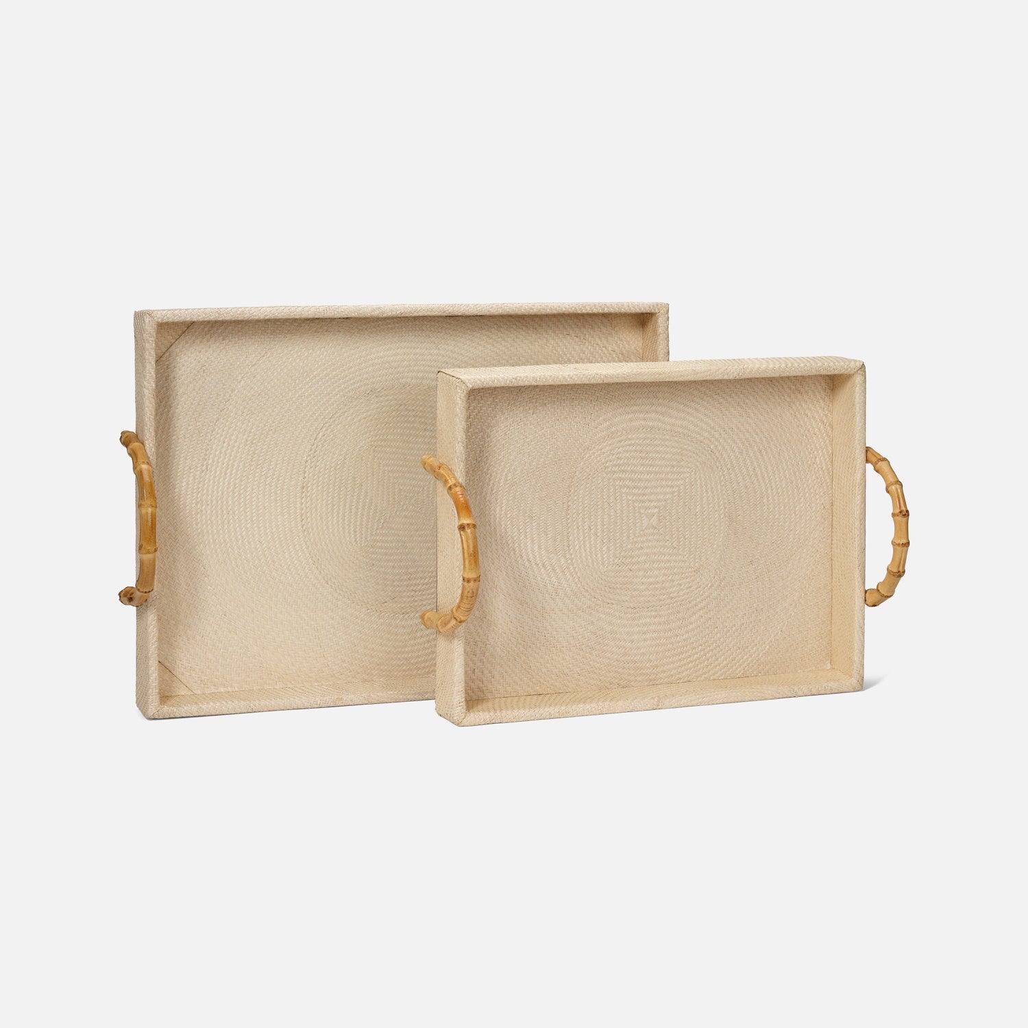 Stassi Bamboo & Buntal Fiber Tray - Set of 2