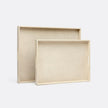 Sutton Faux Raffia Tray - Set of 2
