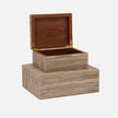 Velma Textured Decorative Box - Set of 2