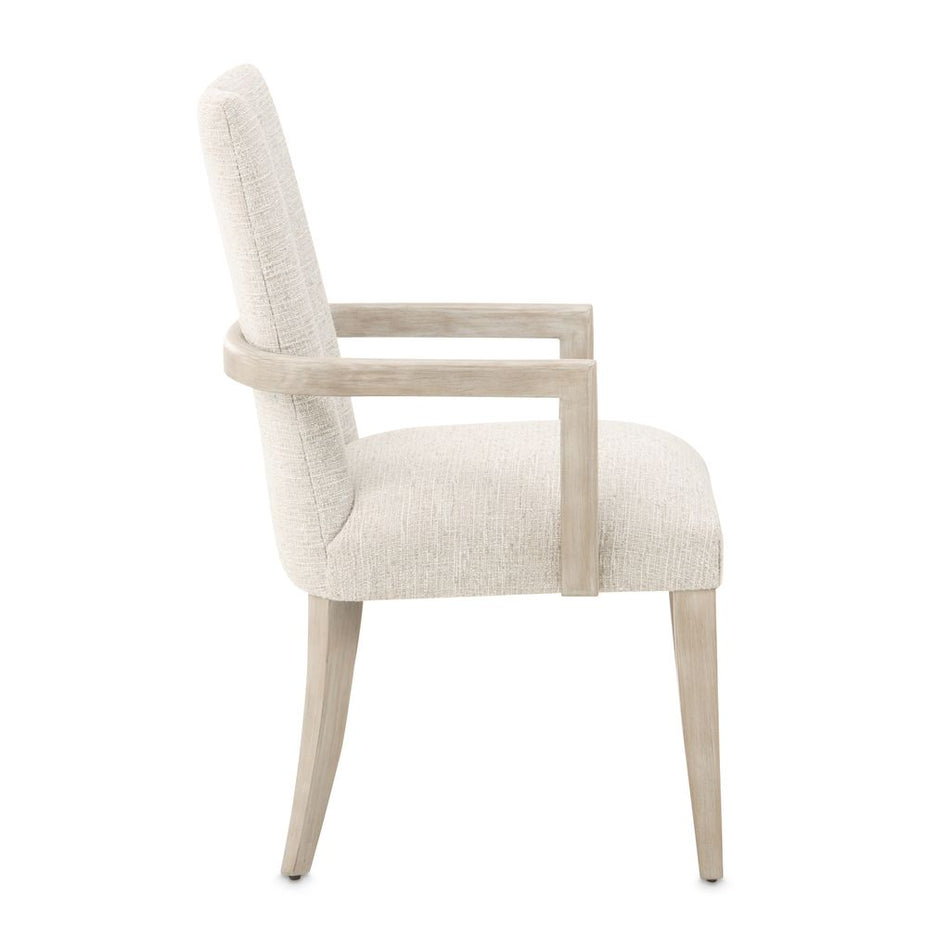 Michael Amini Lotus Bay Dining Arm Chair - Sand
