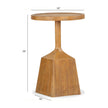 Magnussen Home Lindon Round Pedestal Accent End Table