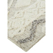 Feizy Anica 8006F Transitional Geometric Rug in Ivory/Taupe/Gray