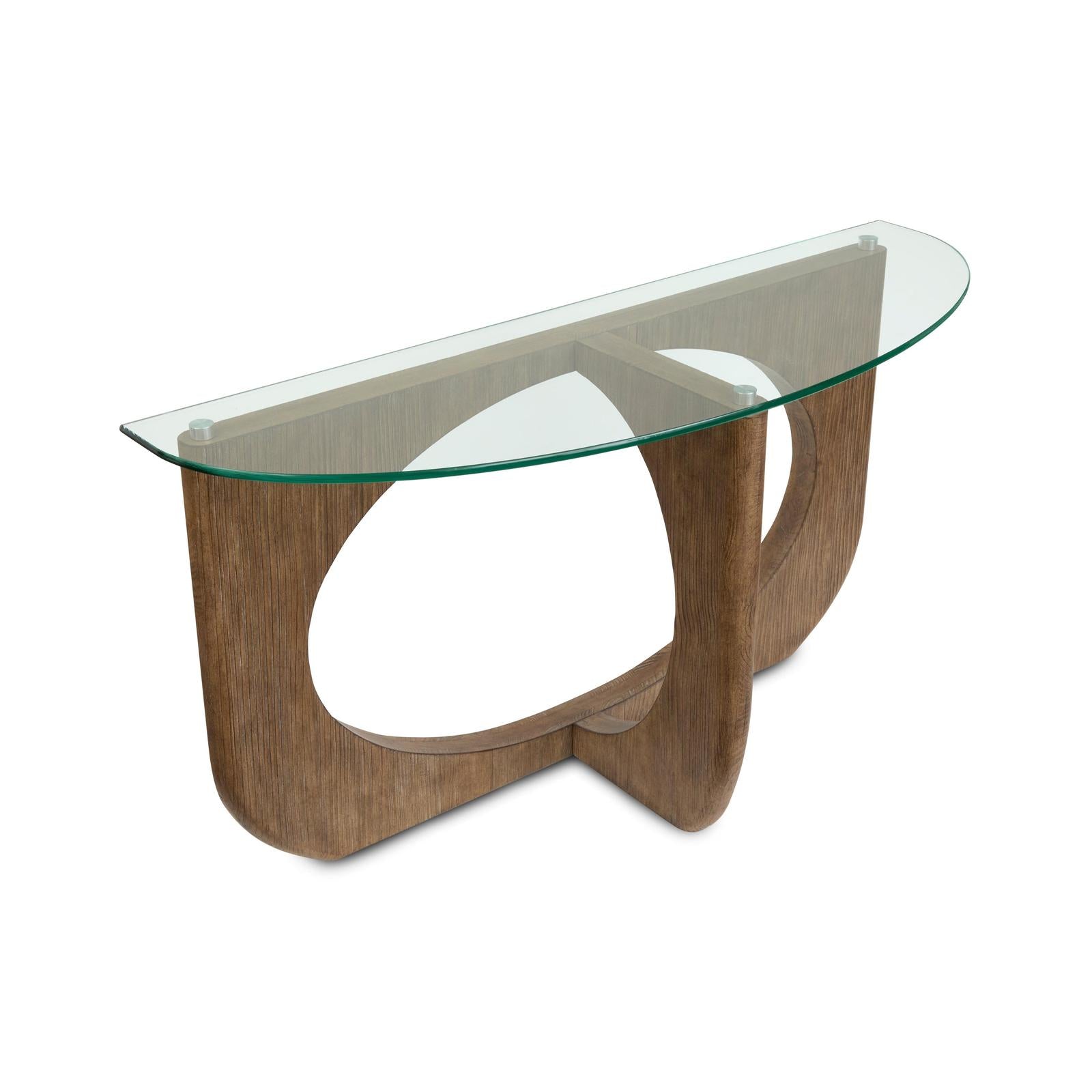 Magnussen Home Lainey Almond Demilune Sofa Table