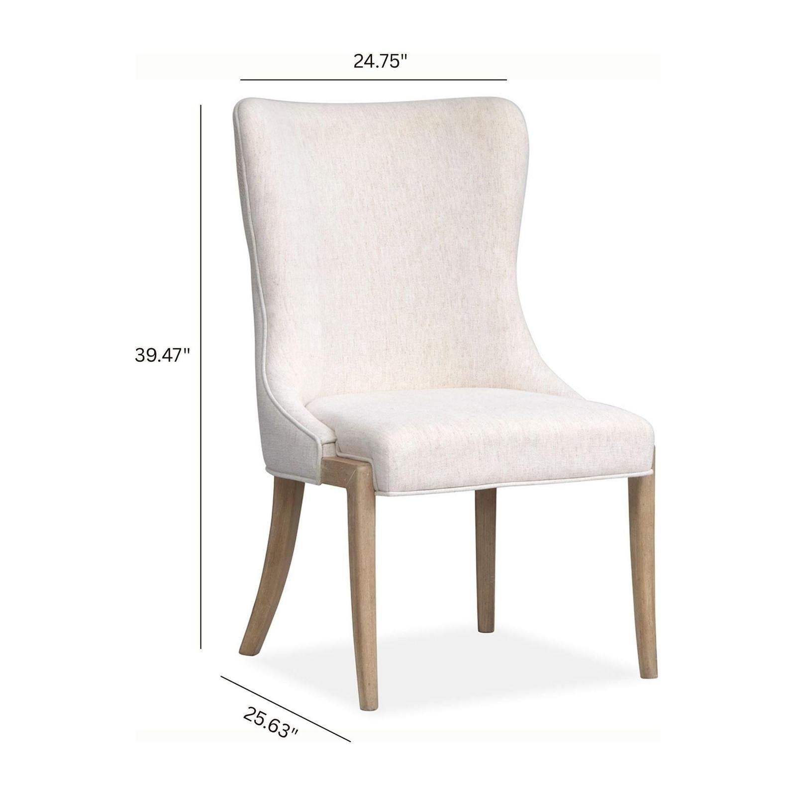 Salt Life Home Sunset Cove Sanibel Brown Upholstered Host Chair Two Pack