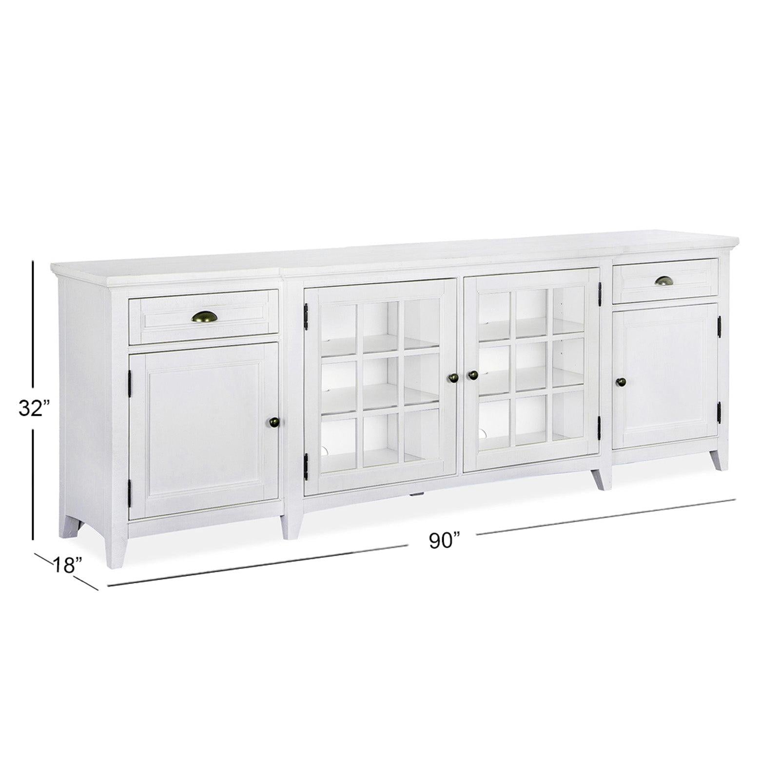 Magnussen Home Heron Cove Chalk White Console