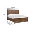 Magnussen Home Adler Court Florentine Walnut Panel Bed