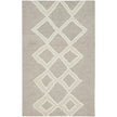Feizy Anica 8009F Transitional Geometric Rug in Gray/Ivory