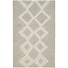 Feizy Anica 8009F Transitional Geometric Rug in Gray/Ivory