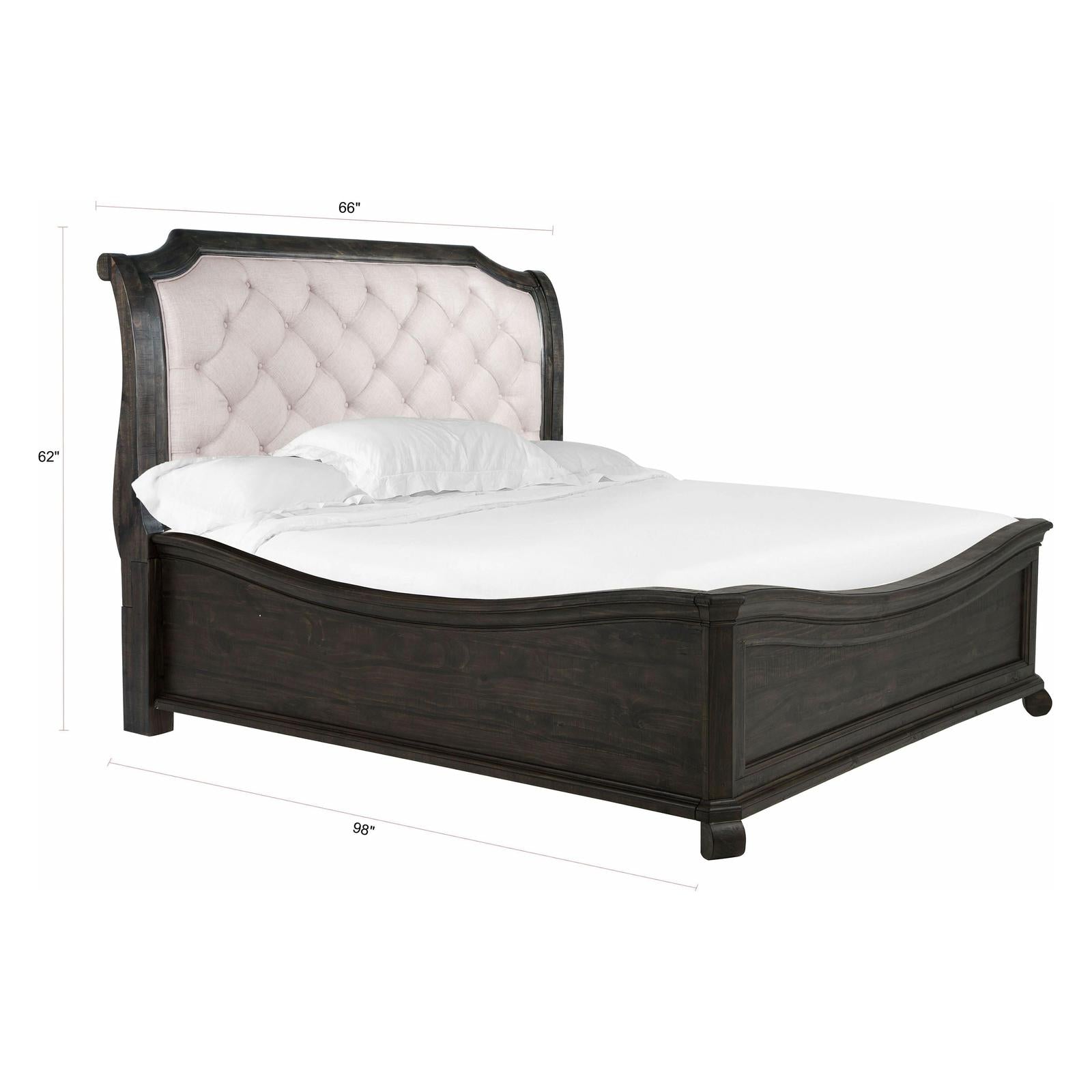 Magnussen Home Bellamy Peppercorn Sleigh Bed
