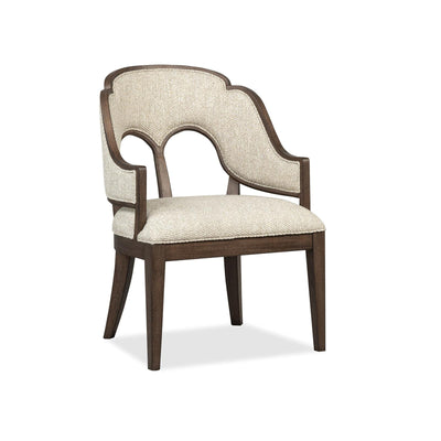 Magnussen Home Jubilee Brown Upholstered Arm Chair Two Pack