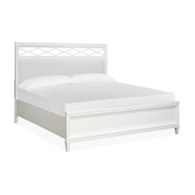 Magnussen Home Springhouse Whisper White Upholstered Panel Bed