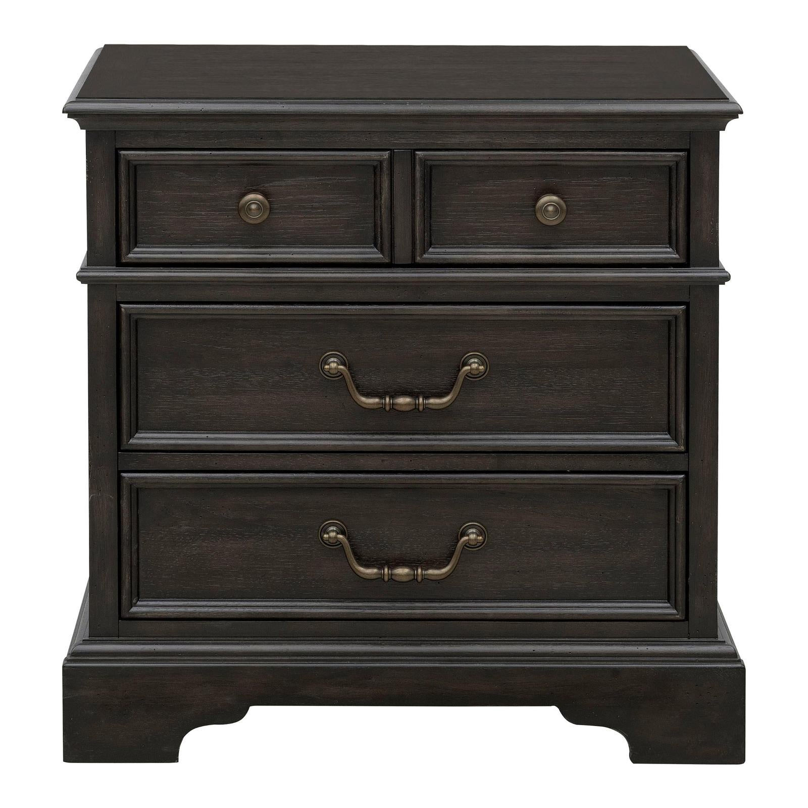 Pulaski Furniture Hickory Creek Brown Velvet 3 Drawer Nightstand