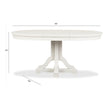 Magnussen Home Willowbrook Egg Shell White Extendable 48