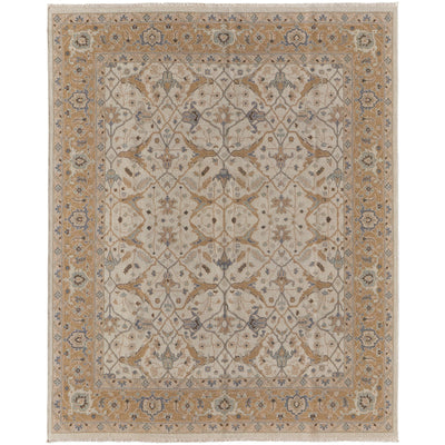 Feizy Corbitt 0611F Traditional Oriental in Ivory/Gold