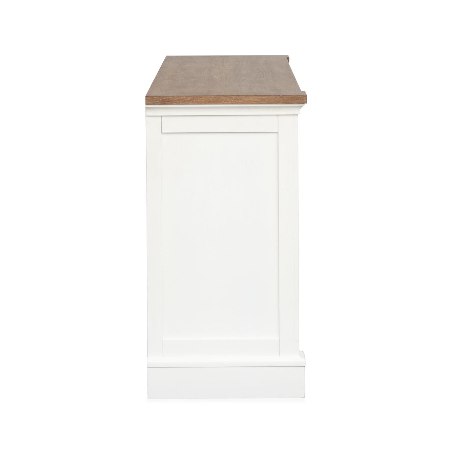 Magnussen Home Kingston Whisper White & Cerused Nutmeg Credenza