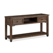 Magnussen Home Cormac Brown Rectangular Sofa Table