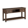 Magnussen Home Cormac Brown Rectangular Sofa Table