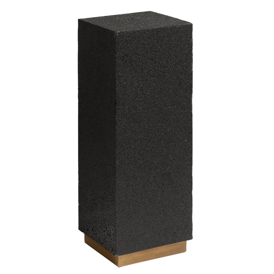 Pulaski Furniture Small Lava Stone Metal Base Pedestal