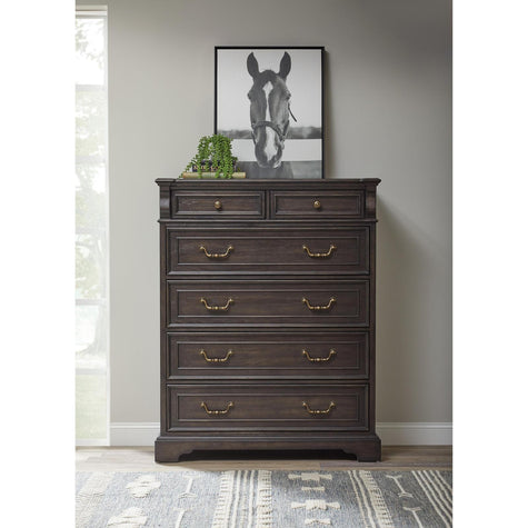 Pulaski Furniture Hickory Creek Brown Velvet 6 Drawer Chest