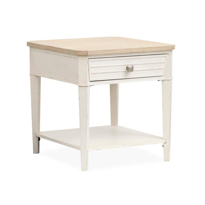 Salt Life Home Echo Isles Sea Pearl and Driftwood Rectangular End Table Sale
