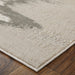 Feizy Micah 39LQF Modern Abstract Rug in Gray/Taupe/Ivory