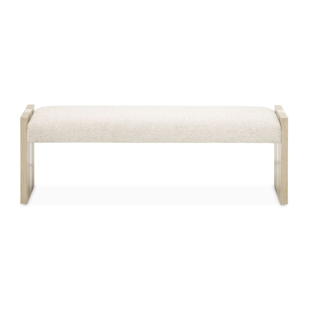 Michael Amini Lotus Bay Bench - Sand
