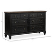 Magnussen Home Surrey Brown Double Drawer Dresser