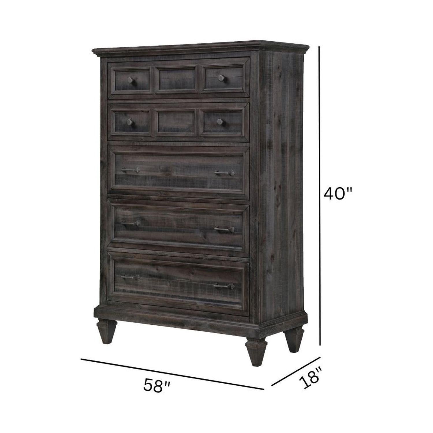 Magnussen Home Calistoga Weathered Charcoal Drawer Chest