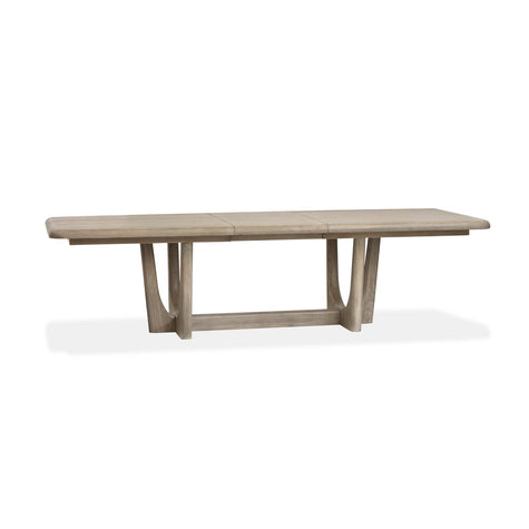 Magnussen Home Braelyn Dorian Grey Extendable Trestle Dining Table