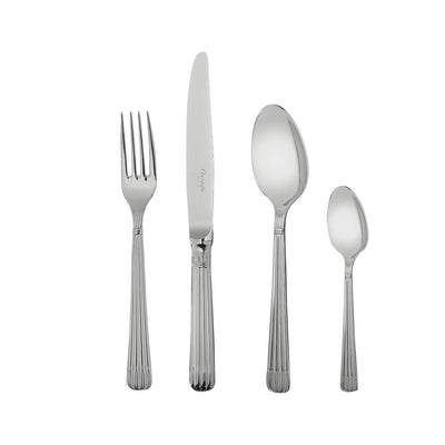 Christofle Osiris 24-Piece Stainless Steel Flatware Set with Chest