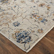 Feizy Kaia 39GPF Transitional Floral & Botanical in Ivory/Orange/Blue