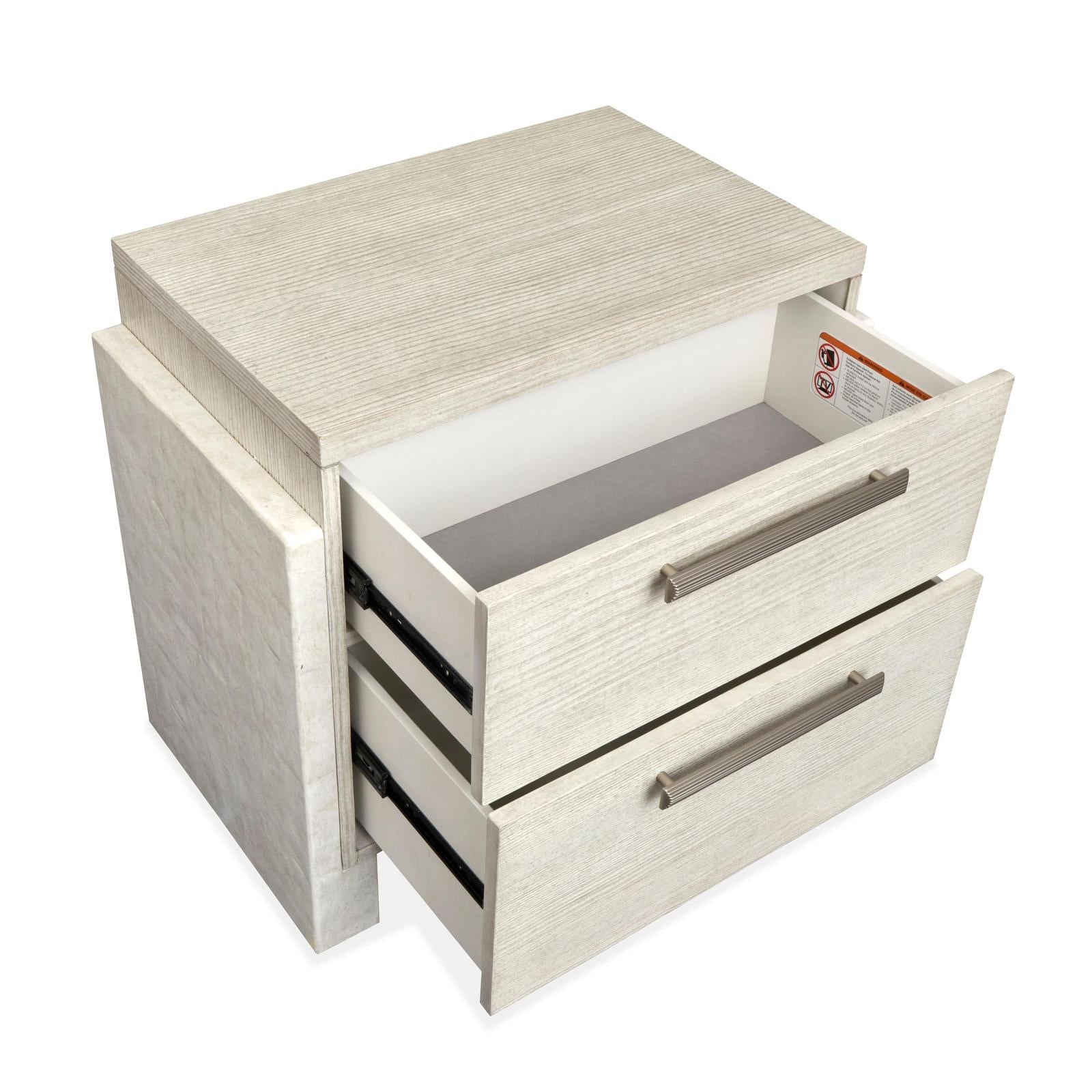 Magnussen Home Lorelei Misty Cloud Drawer Nightstand