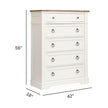 Magnussen Home Kingston Whisper White & Cerused Nutmeg Drawer Chest