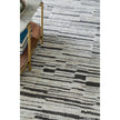 Feizy Gilmore 39UPF Modern Stripes, Ivory/Black, Rug