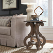Magnussen Home Tinley Park Dove Tail Grey Round Accent End Table