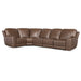 Hooker Furniture Torres 5 Piece Sectional - Brown - 2 Recliner
