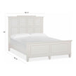 Magnussen Home Willowbrook Egg Shell White Bed