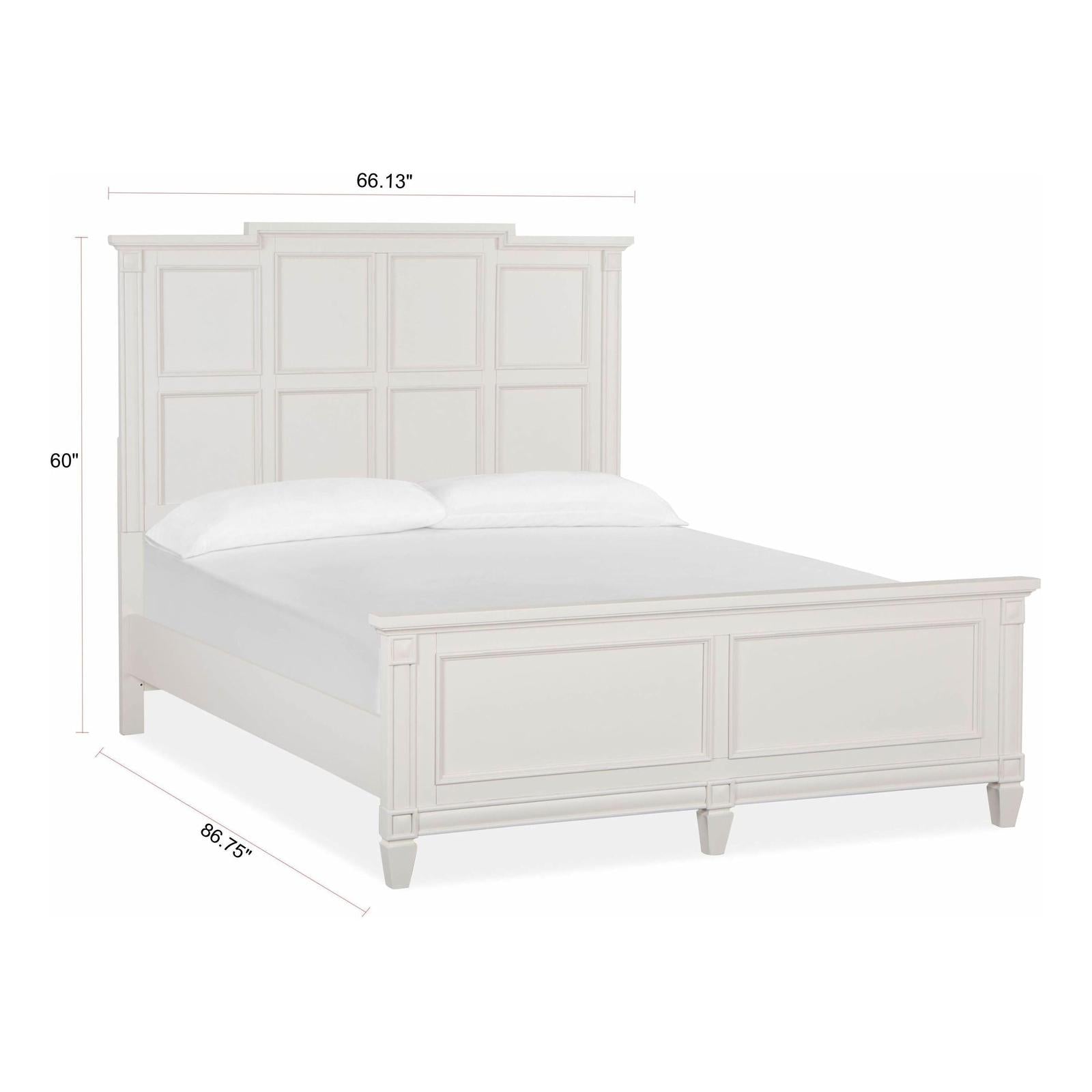 Magnussen Home Willowbrook Egg Shell White Bed