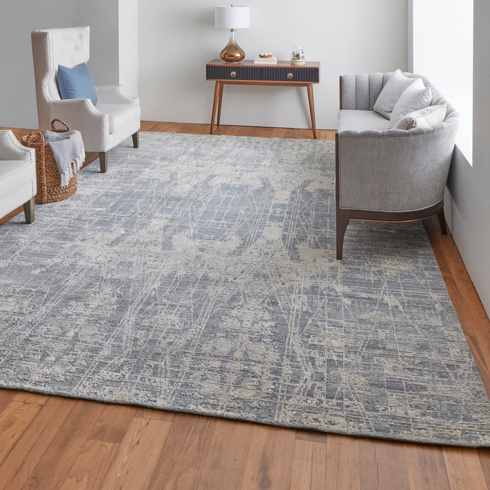 Feizy Eastfield 69A0F Modern Abstract in Gray