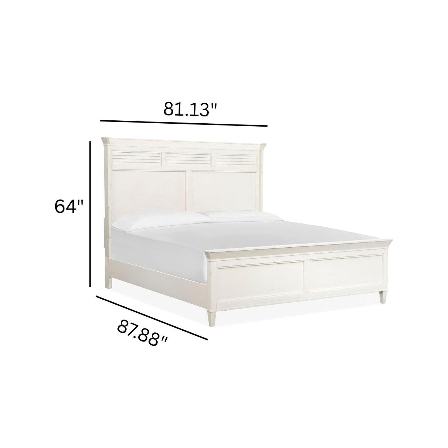 Salt Life Home Echo Isles Sea Pearl and Driftwood King Classic Panel Bed