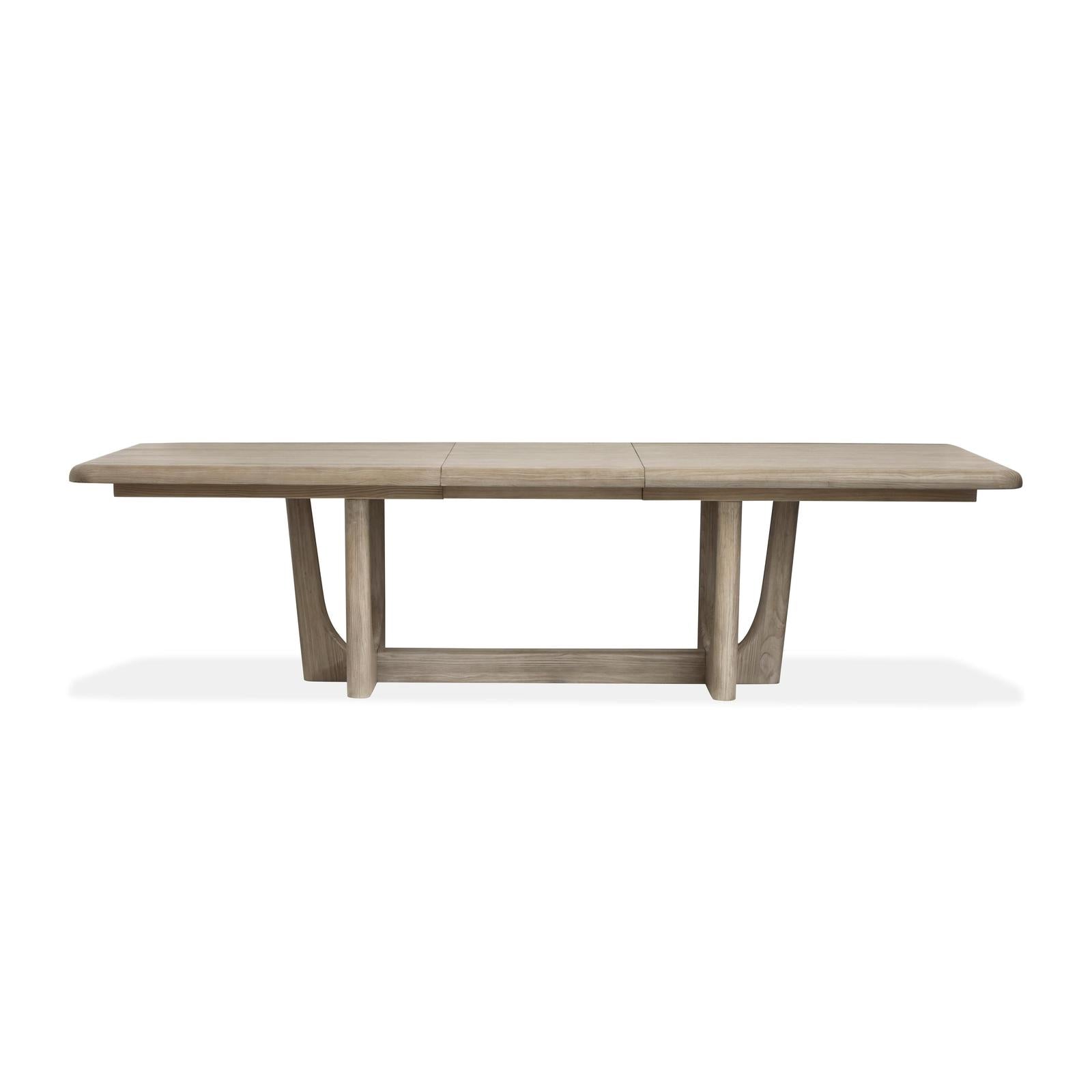 Magnussen Home Braelyn Dorian Grey Extendable Trestle Dining Table