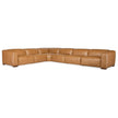 Hooker Furniture Fresco 6 Seat Sectional 3-Power Recline & Power Headrest
