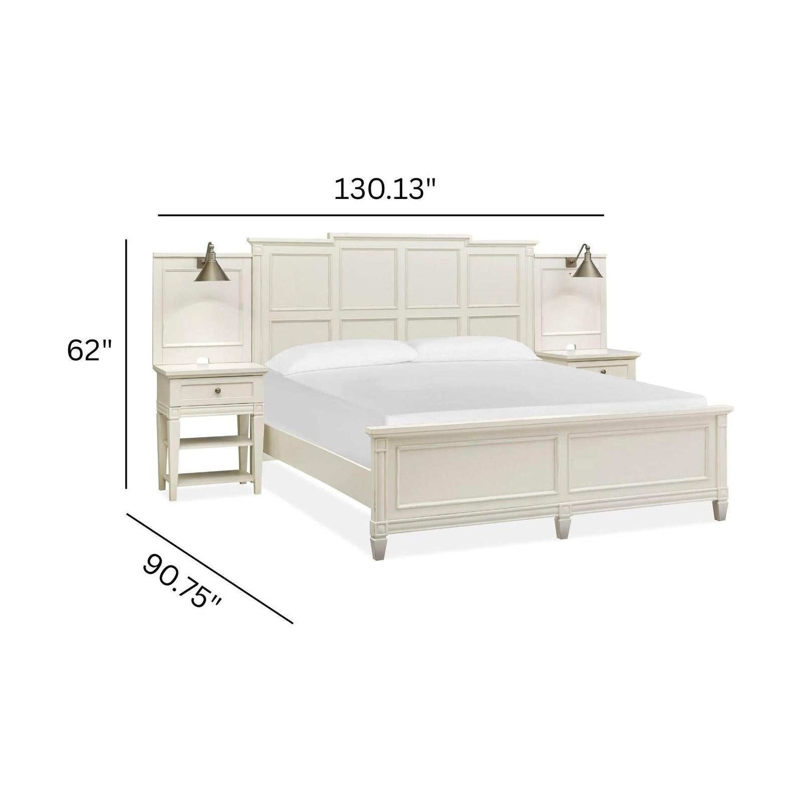 Magnussen Home Willowbrook Egg Shell White Bed