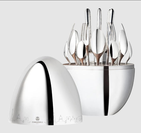 Christofle Mood Skyline Silver-Plated 24-Piece Flatware Set