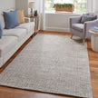 Feizy Belfort 8667F Transitional Solid Rug in Ivory/Gray/Taupe