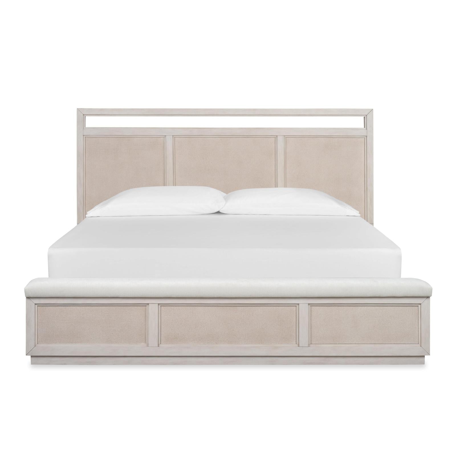 Magnussen Home Cypress Point Sand Dollar Panel Storage Bench Bed