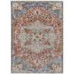 Feizy Kaia 39HXF Transitional Medallion in Orange/Ivory/Blue
