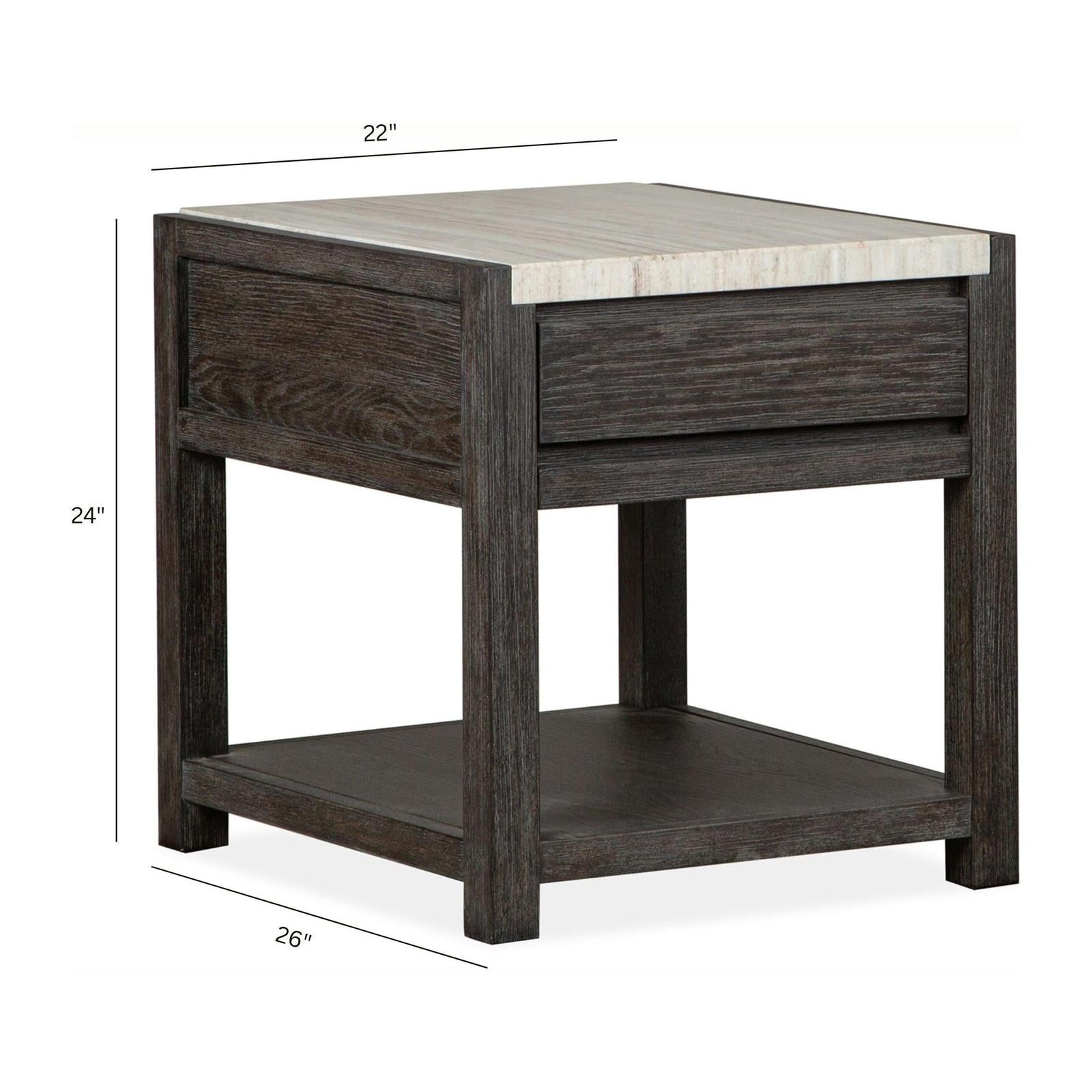 Magnussen Home Plum Creek Rectangular End Table